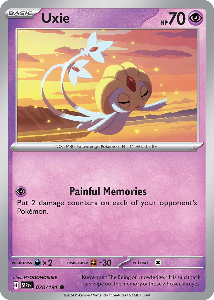 Uxie · Surging Sparks (SV8) #78