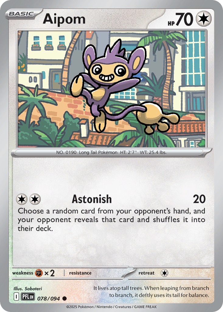 Aipom · Phantasmal Flames (ME2) #78