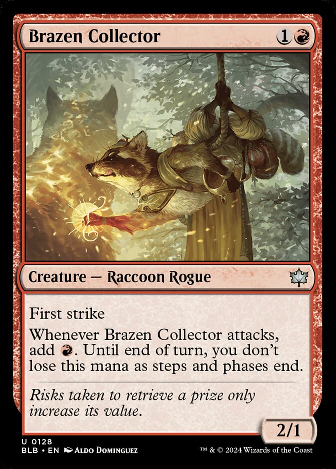 Brazen Collector · Bloomburrow (BLB) #128