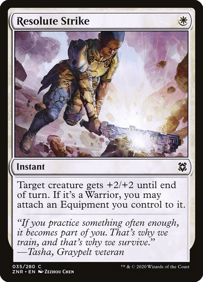 Resolute Strike · Zendikar Rising (ZNR) #35