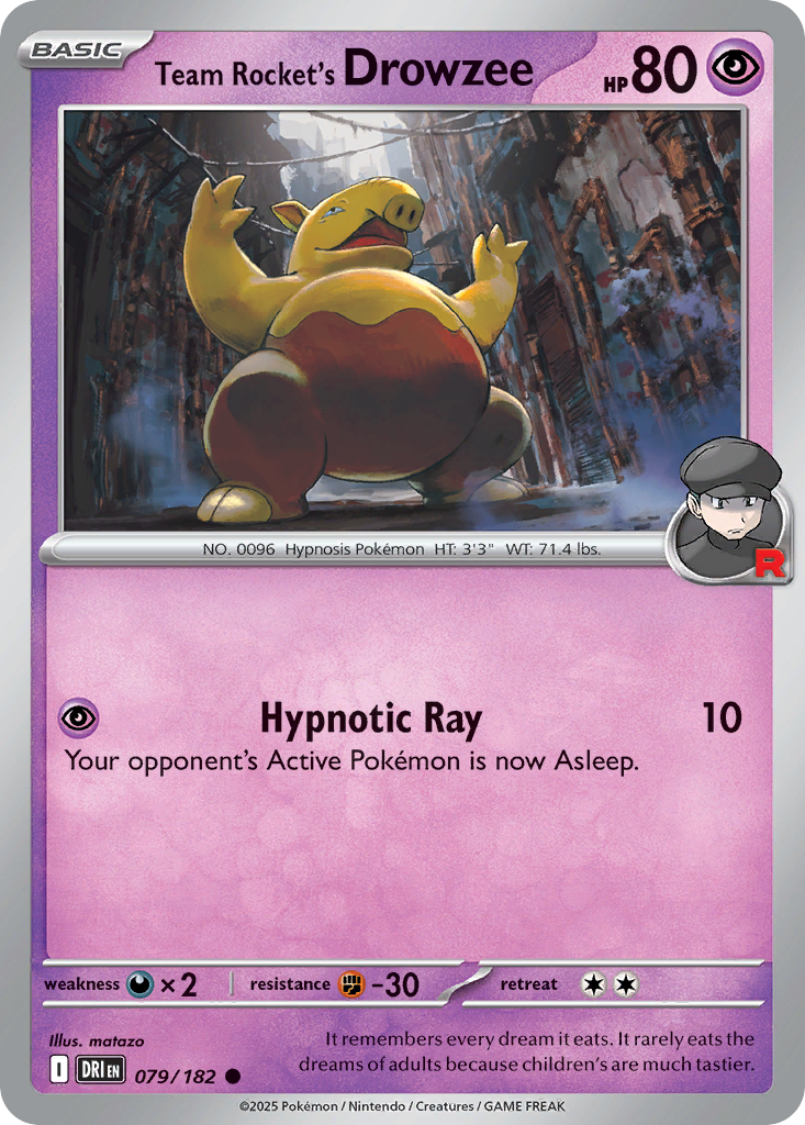 Team Rocket's Drowzee · Destined Rivals (SV10) #79