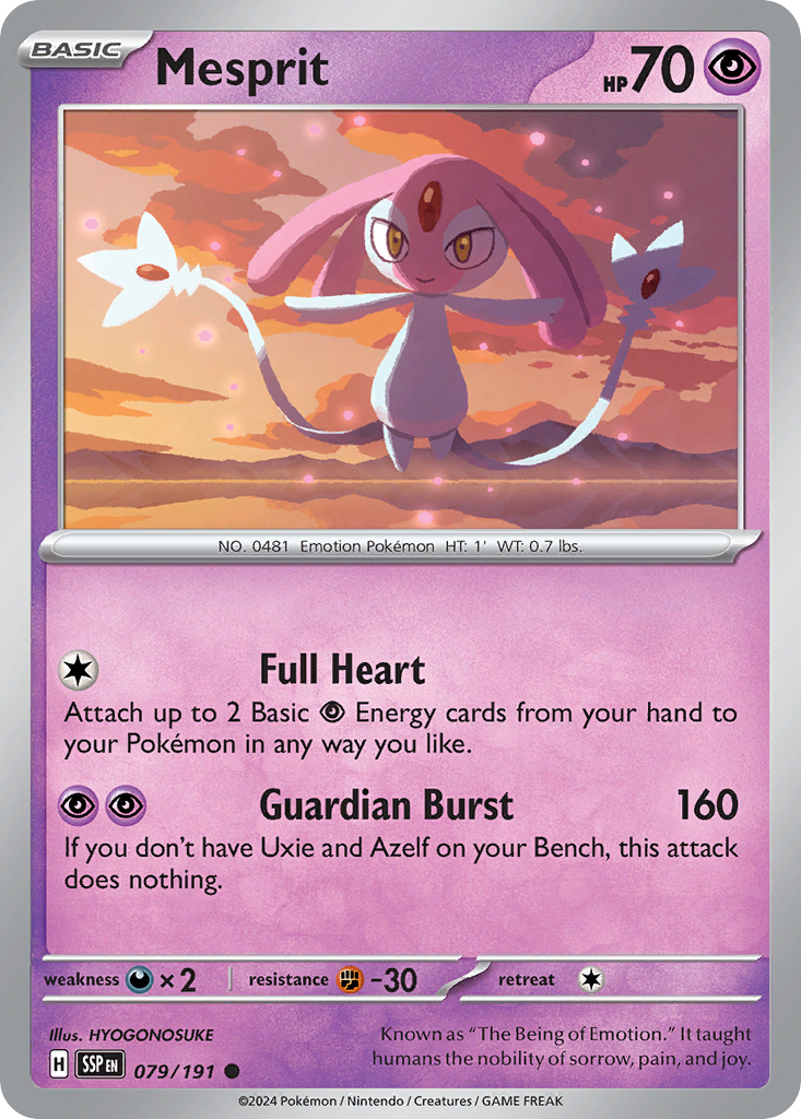 Mesprit · Surging Sparks (SV8) #79