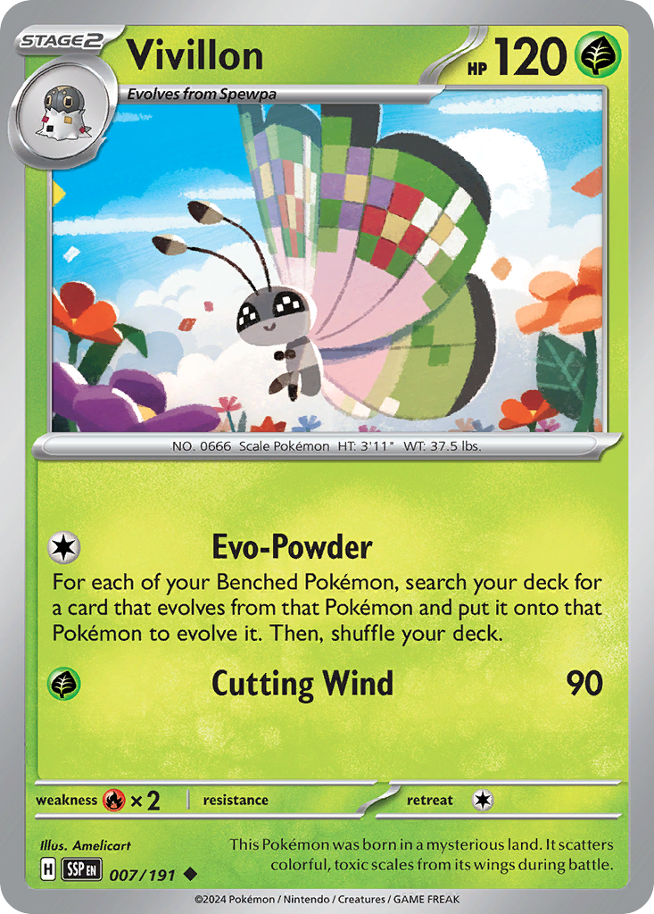 Vivillon · Surging Sparks (SV8) #7