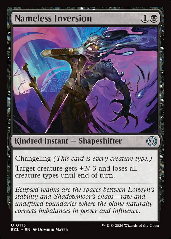 Nameless Inversion · Lorwyn Eclipsed (ECL) #113