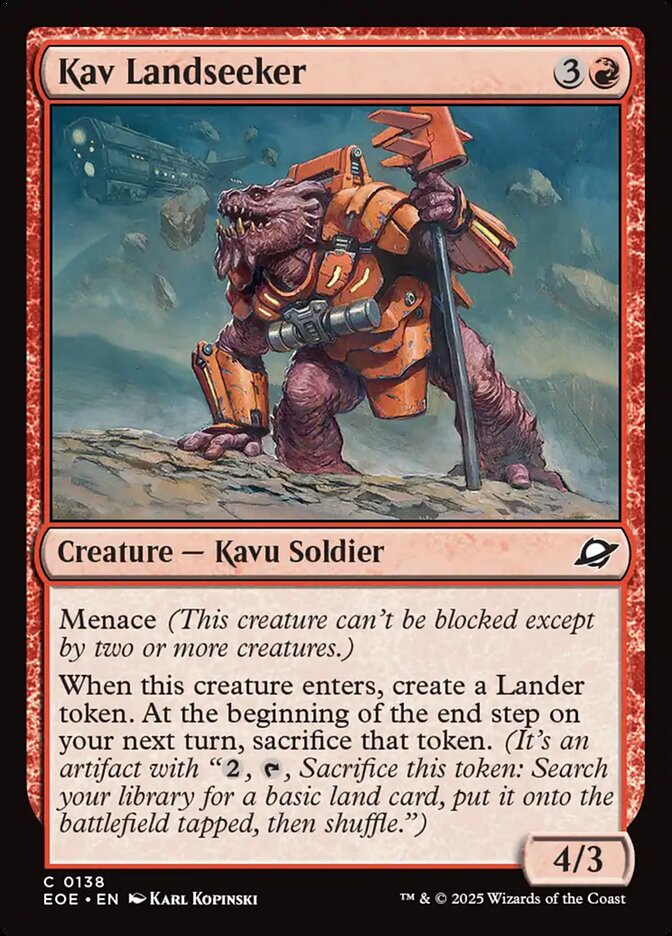 Kav Landseeker · Edge of Eternities (EOE) #138