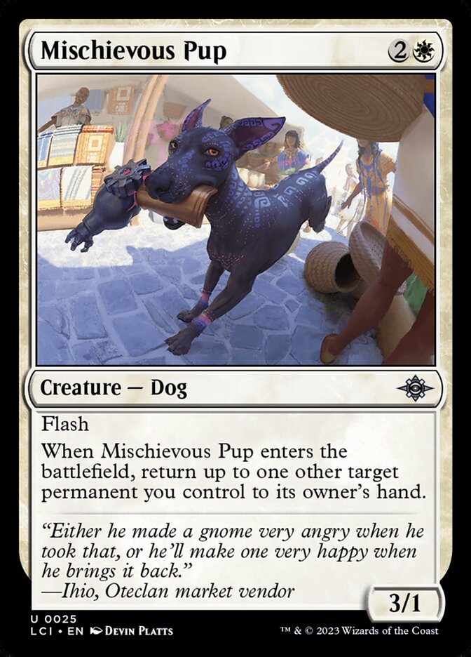 Mischievous Pup · The Lost Caverns of Ixalan (LCI) #25