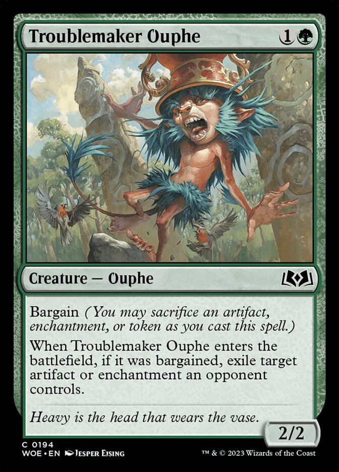 Troublemaker Ouphe · Wilds of Eldraine (WOE) #194