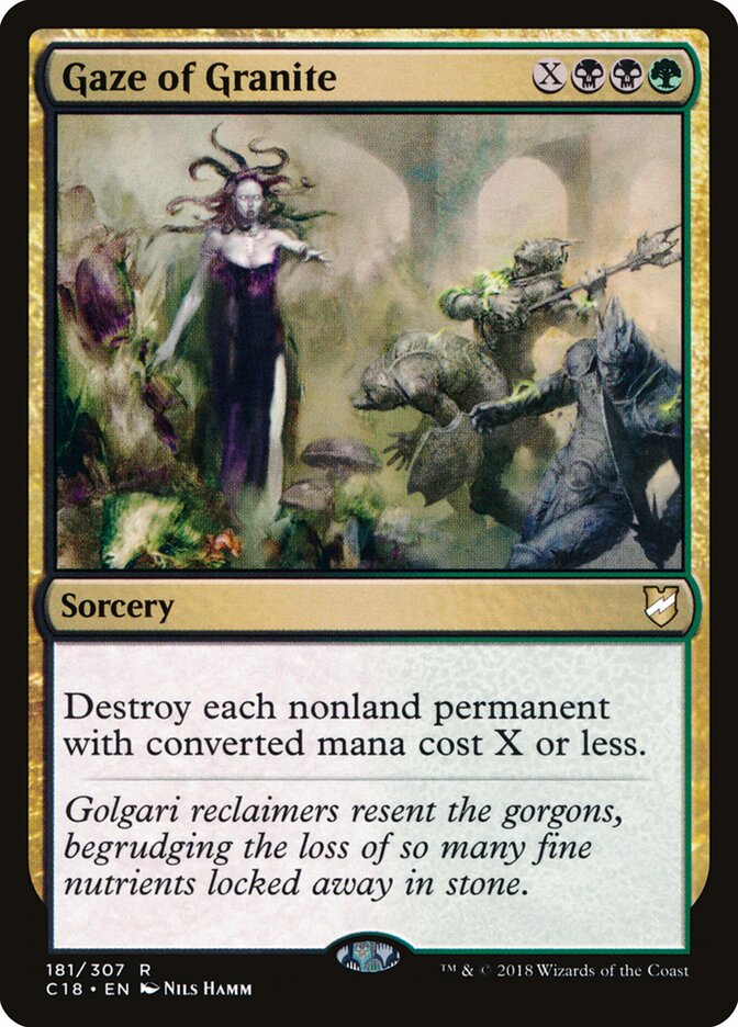 Gaze of Granite · Commander 2018 (C18) #181