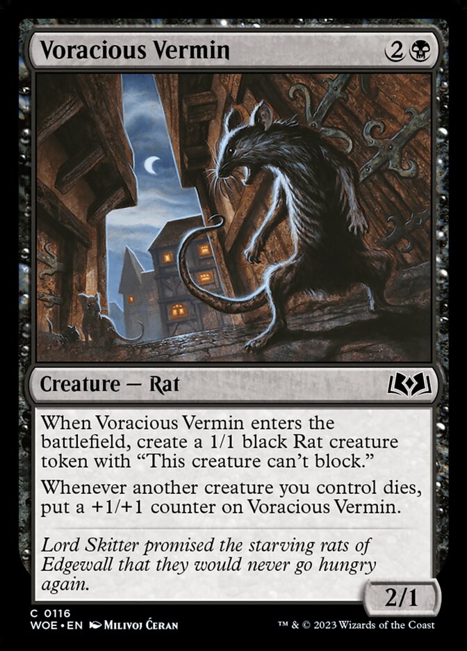 Voracious Vermin · Wilds of Eldraine (WOE) #116