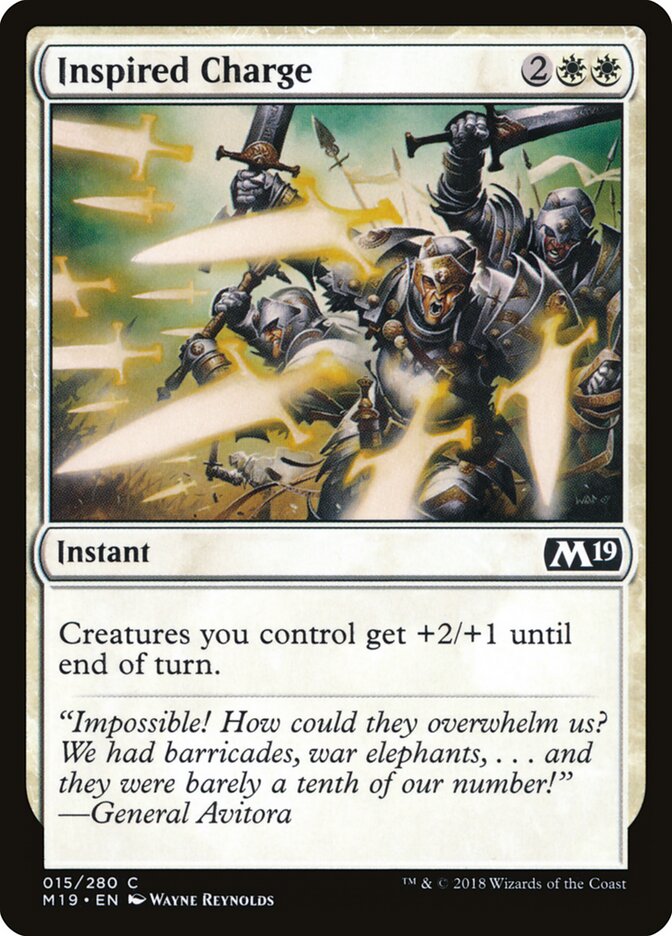 Inspired Charge · Core Set 2019 (M19) #15
