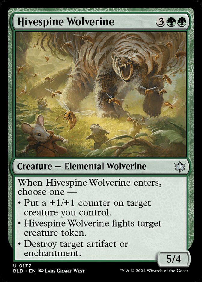 Hivespine Wolverine · Bloomburrow (BLB) #177