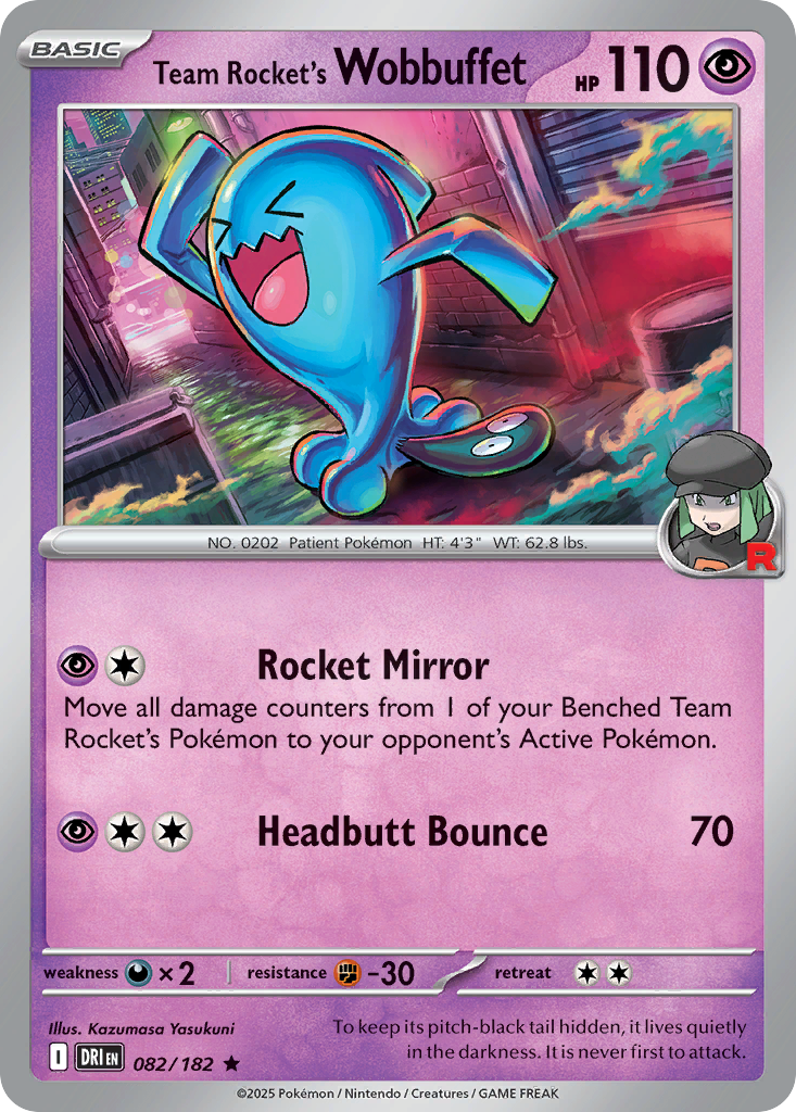 Team Rocket's Wobbuffet · Destined Rivals (SV10) #82