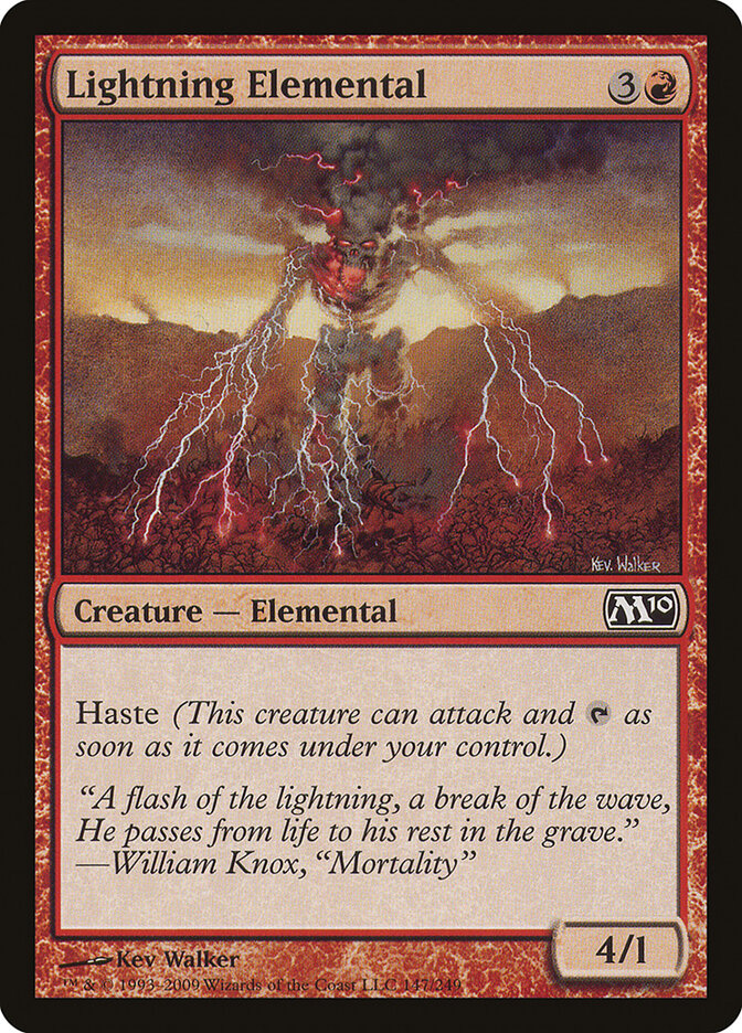 Lightning Elemental · Magic 2010 (M10) #147