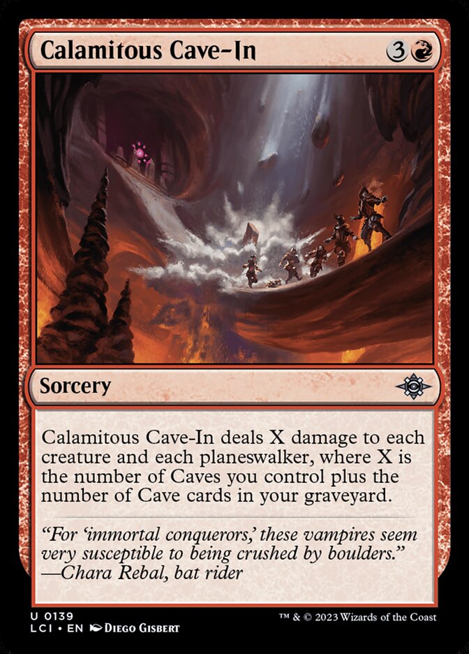 Calamitous Cave-In · The Lost Caverns of Ixalan (LCI) #139