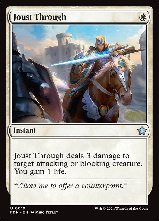 Joust Through · Foundations (FDN) #19