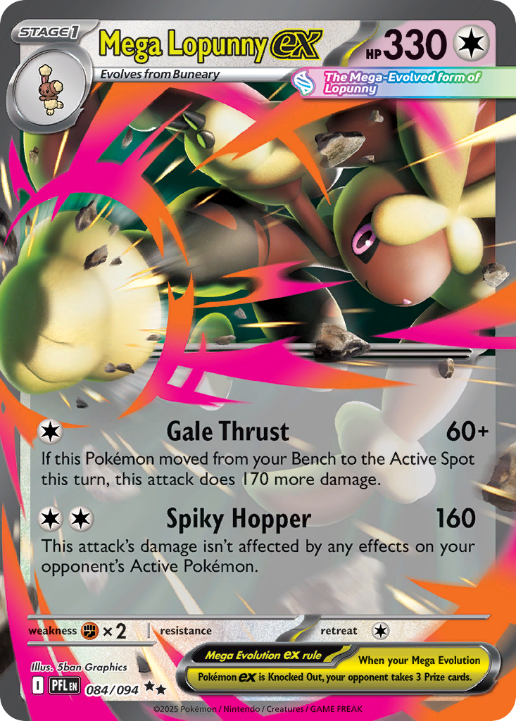 Mega Lopunny ex · Phantasmal Flames (ME2) #84