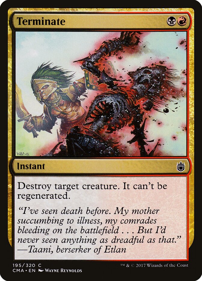 Terminate · Commander Anthology (CMA) #195