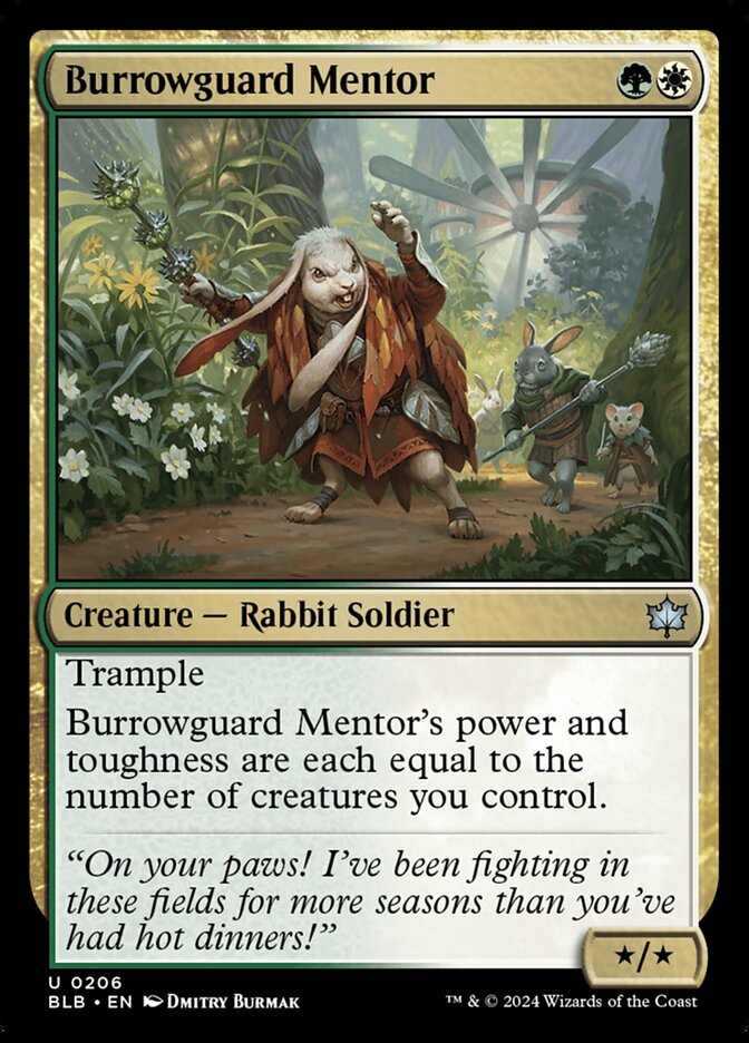 Burrowguard Mentor · Bloomburrow (BLB) #206