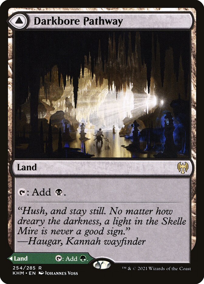 Darkbore Pathway // Slitherbore Pathway · Kaldheim (KHM) #254