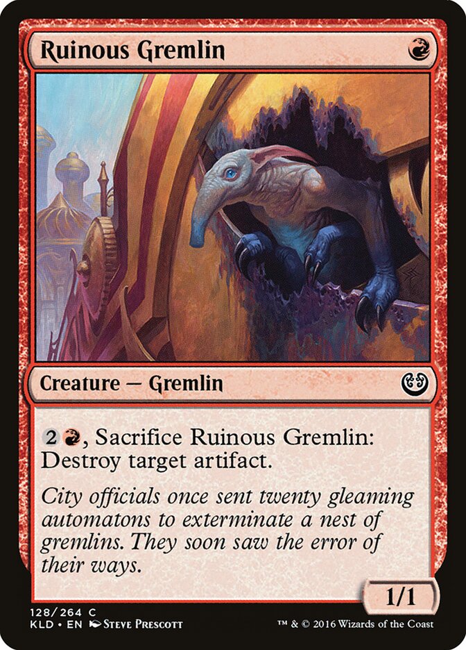 Ruinous Gremlin · Kaladesh (KLD) #128