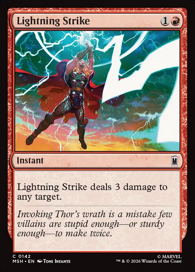 Lightning Strike · Marvel Super Heroes (MSH) #142