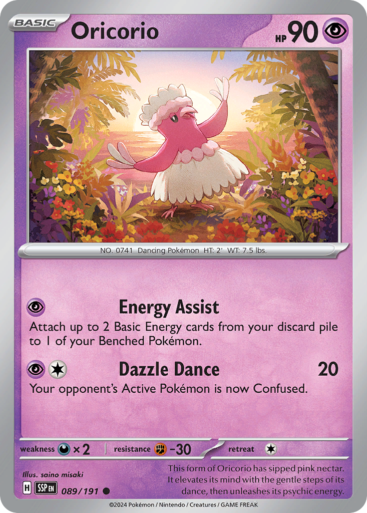 Oricorio · Surging Sparks (SV8) #89