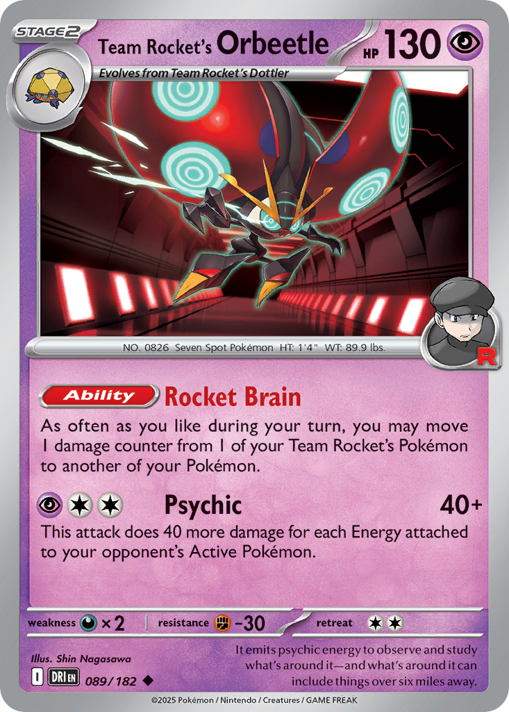 Team Rocket's Orbeetle · Destined Rivals (SV10) #89