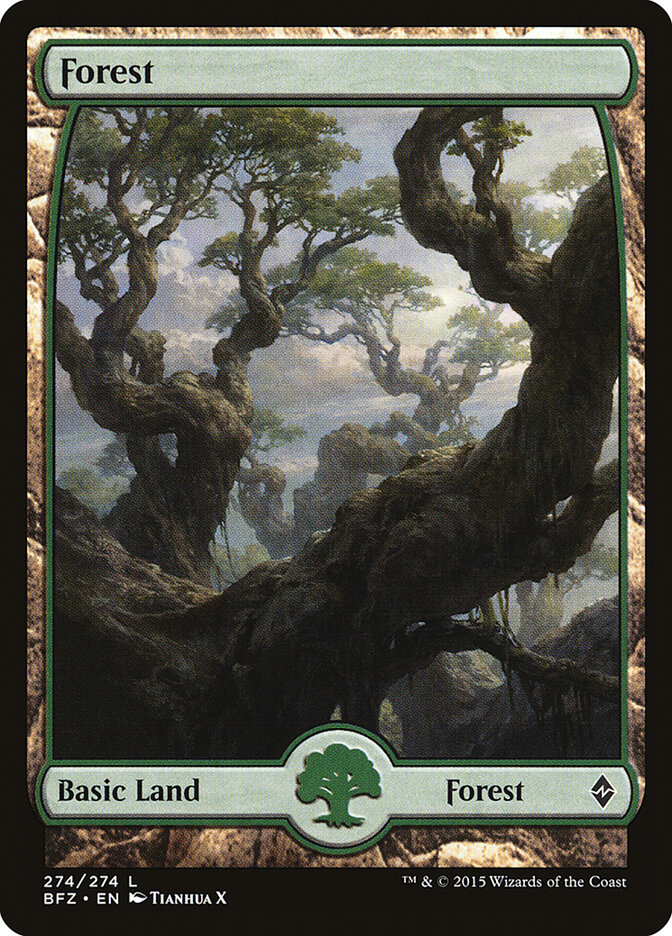 Forest · Battle for Zendikar (BFZ) #274