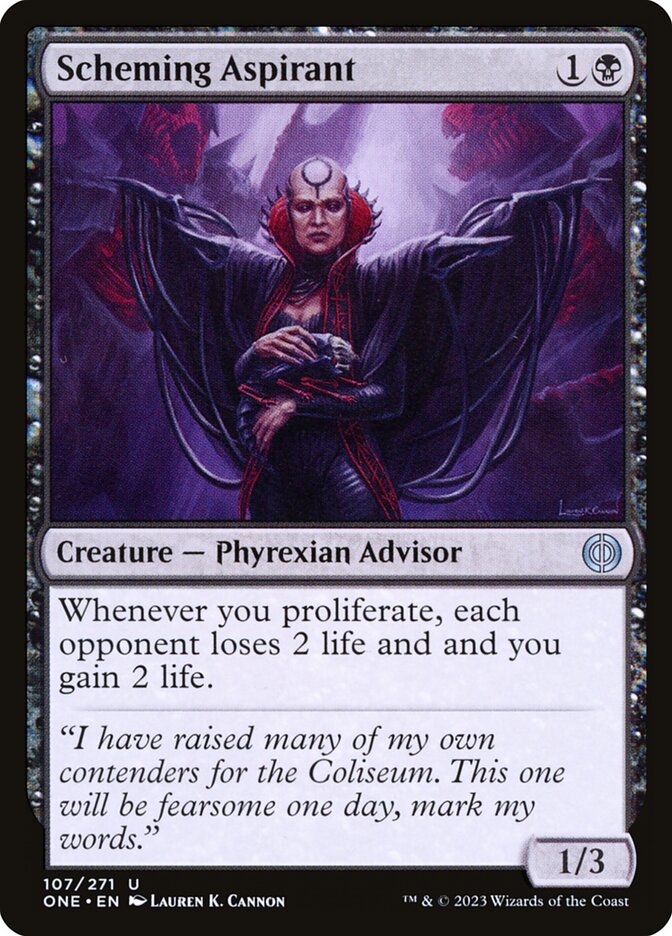 Scheming Aspirant · Phyrexia: All Will Be One (ONE) #107