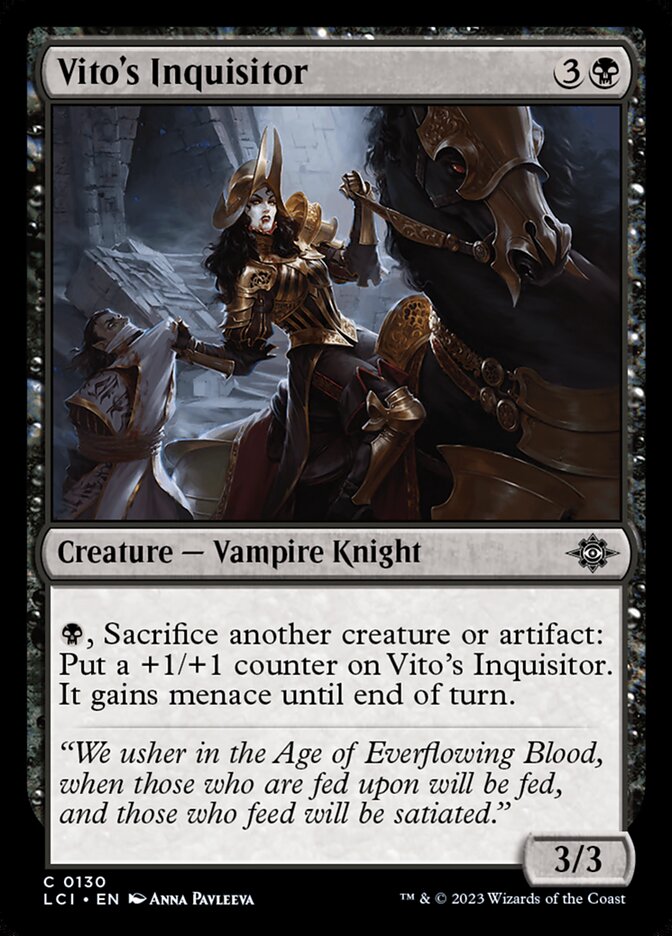 Vito's Inquisitor · The Lost Caverns of Ixalan (LCI) #130