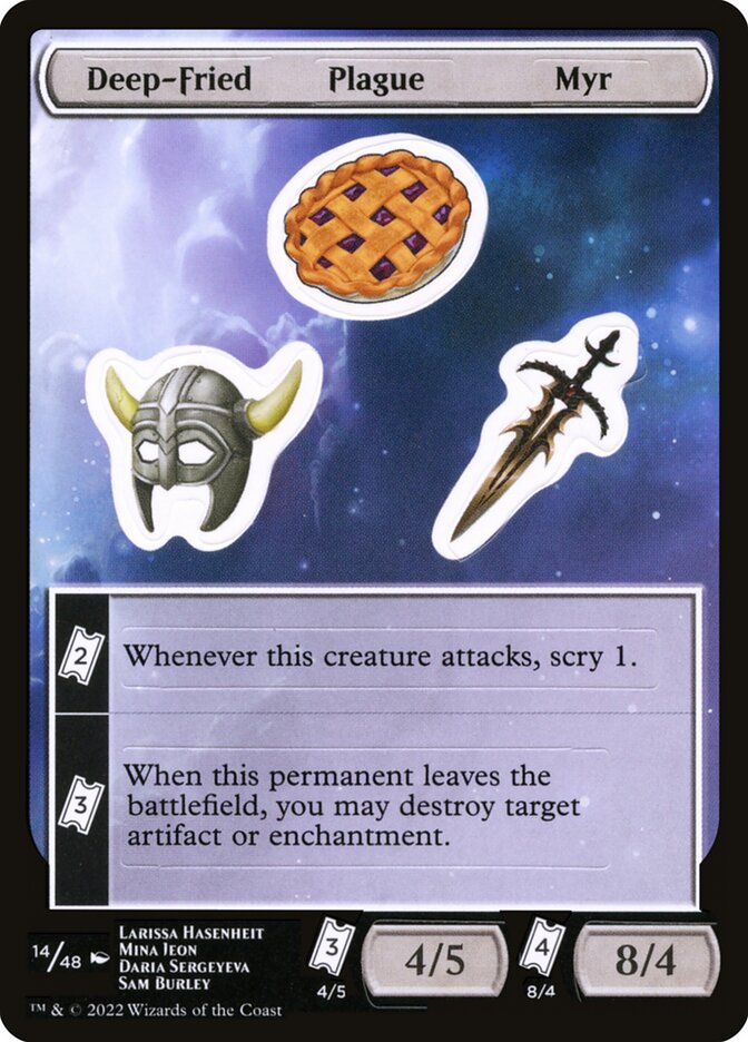 Deep-Fried Plague Myr · Unfinity Sticker Sheets (SUNF) #14
