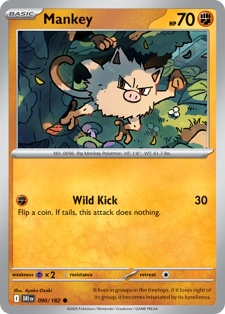 Mankey · Destined Rivals (SV10) #90