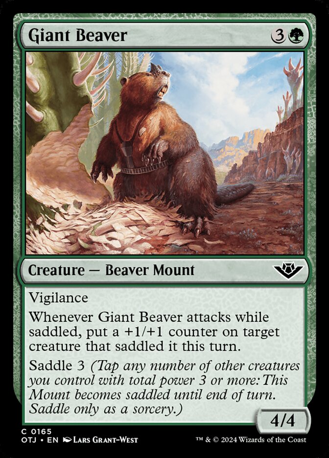 Giant Beaver · Outlaws of Thunder Junction (OTJ) #165
