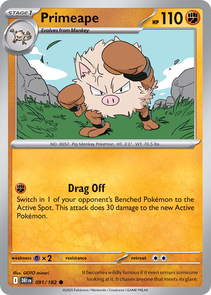 Primeape · Destined Rivals (SV10) #91