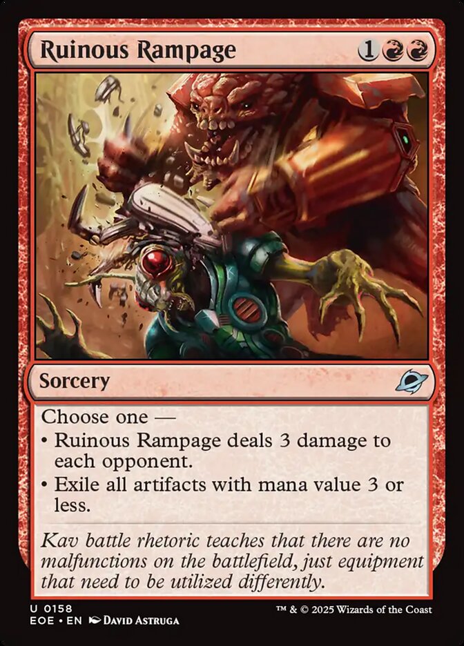 Ruinous Rampage · Edge of Eternities (EOE) #158