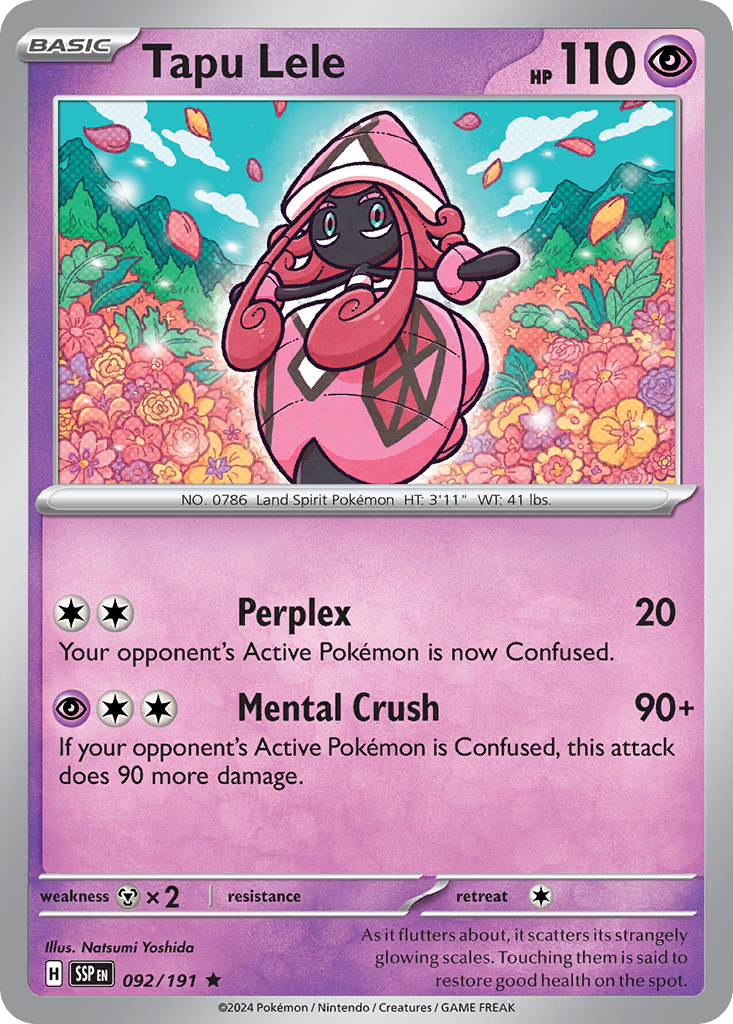 Tapu Lele · Surging Sparks (SV8) #92