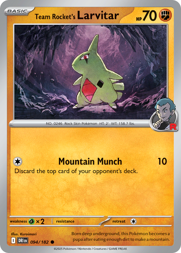Team Rocket's Larvitar · Destined Rivals (SV10) #94