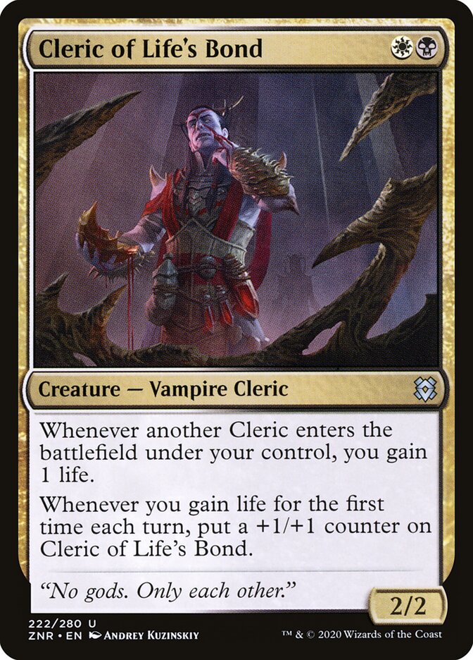 Cleric of Life's Bond · Zendikar Rising (ZNR) #222