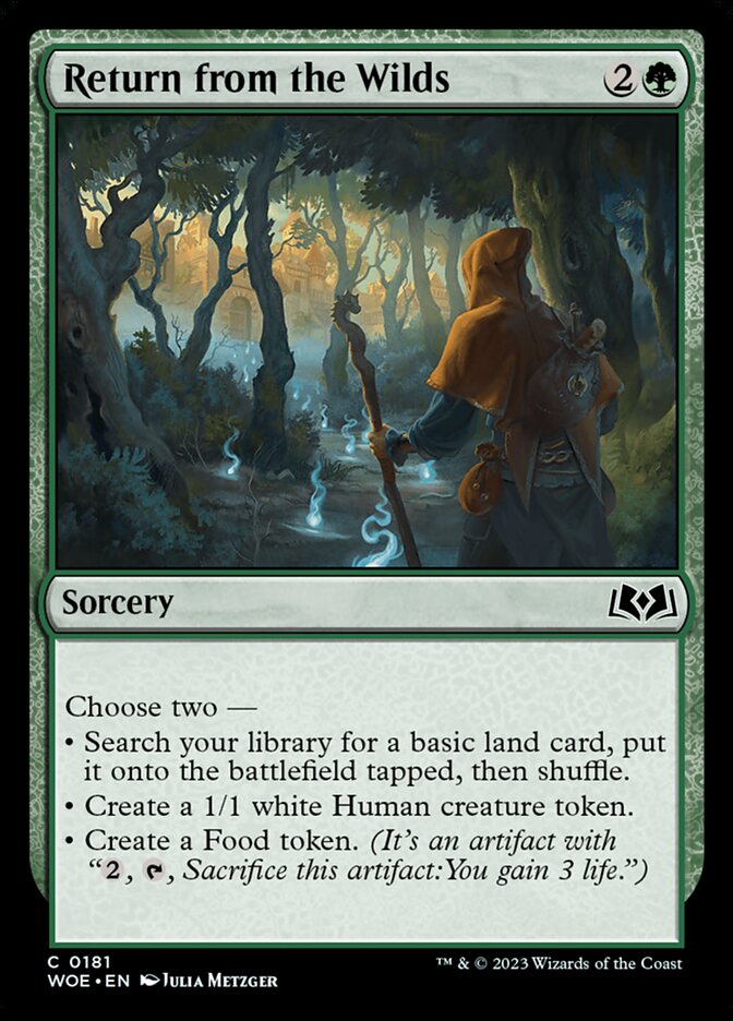 Return from the Wilds · Wilds of Eldraine (WOE) #181