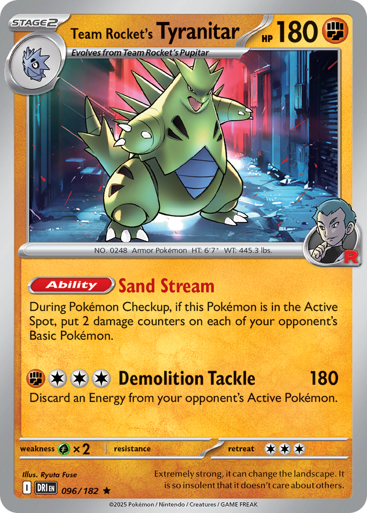 Team Rocket's Tyranitar · Destined Rivals (SV10) #96