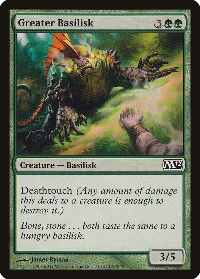Greater Basilisk · Magic 2012 (M12) #179