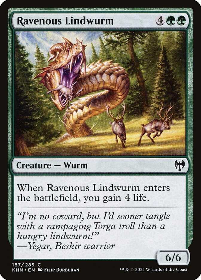 Ravenous Lindwurm · Kaldheim (KHM) #187