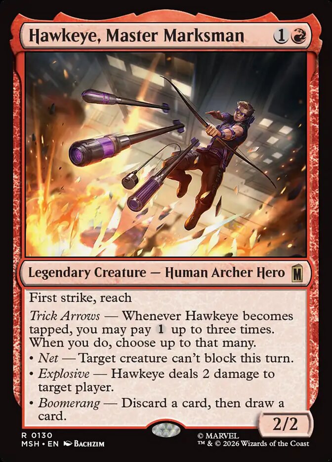 Hawkeye, Master Marksman · Marvel Super Heroes (MSH) #130