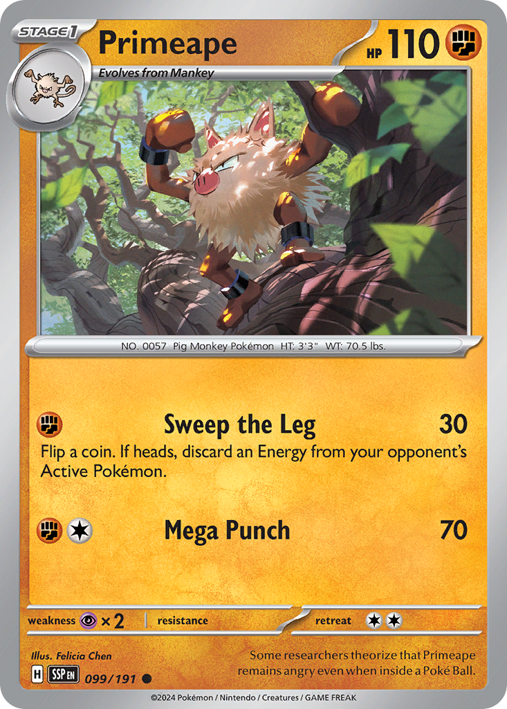 Primeape · Surging Sparks (SV8) #99