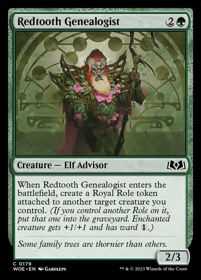 Redtooth Genealogist · Wilds of Eldraine (WOE) #179