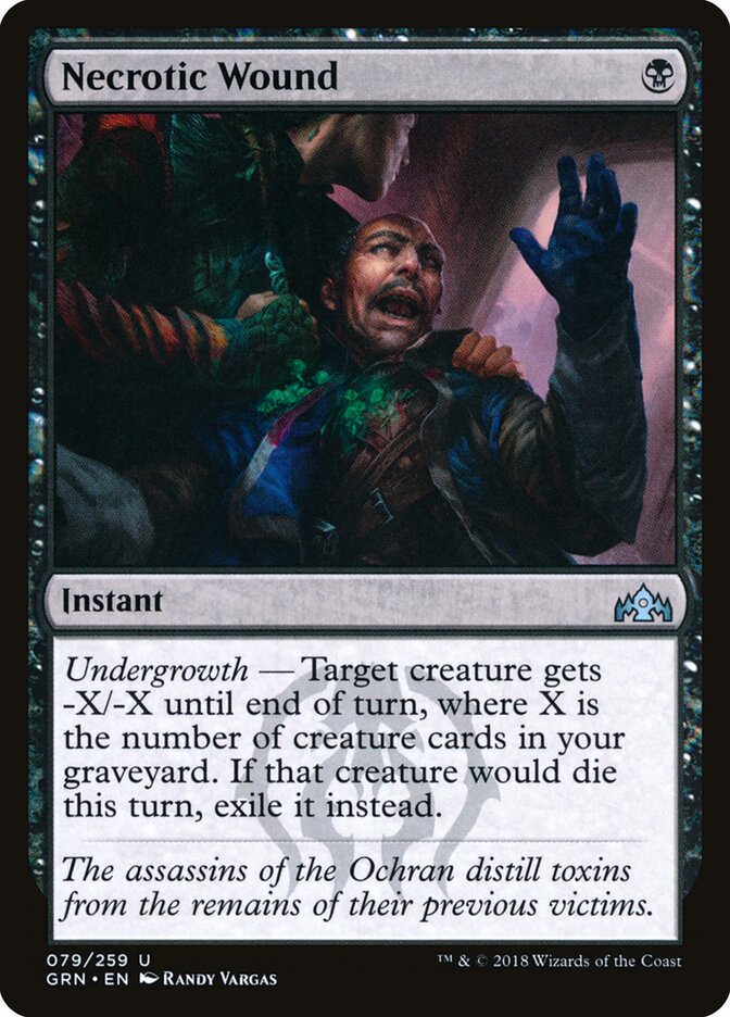 Necrotic Wound · Guilds of Ravnica (GRN) #79