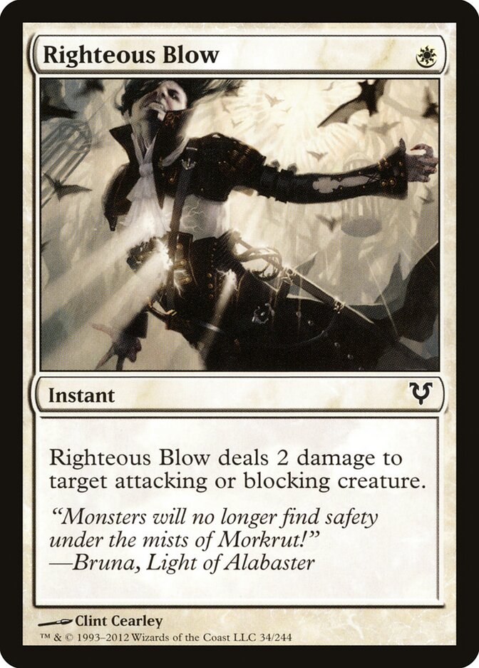 Righteous Blow · Avacyn Restored (AVR) #34