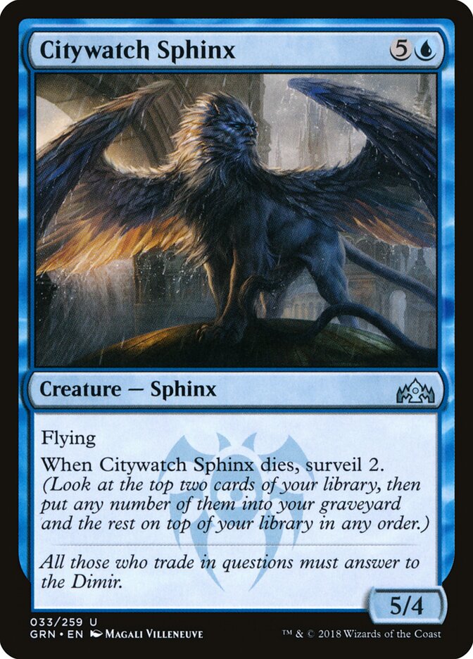Citywatch Sphinx · Guilds of Ravnica (GRN) #33