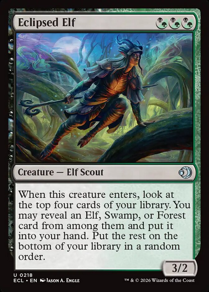 Eclipsed Elf · Lorwyn Eclipsed (ECL) #218