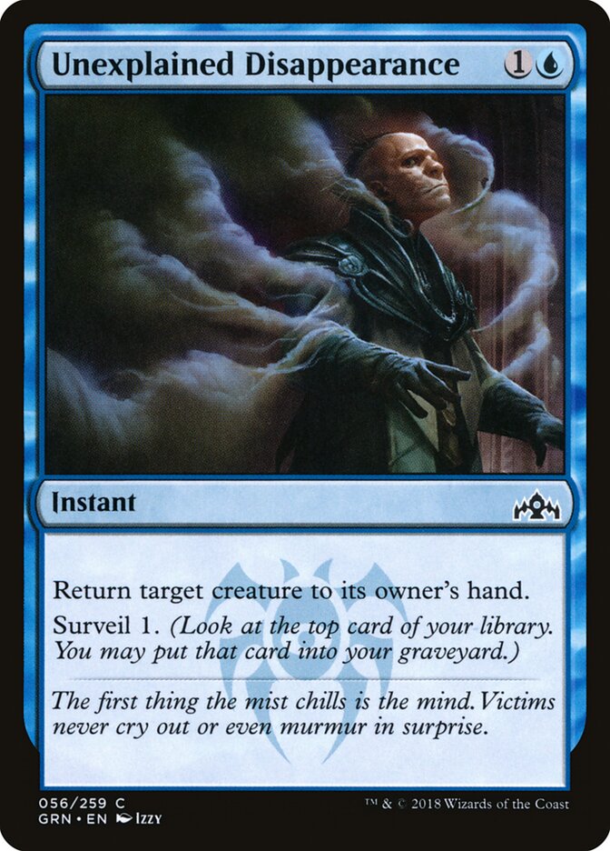 Unexplained Disappearance · Guilds of Ravnica (GRN) #56
